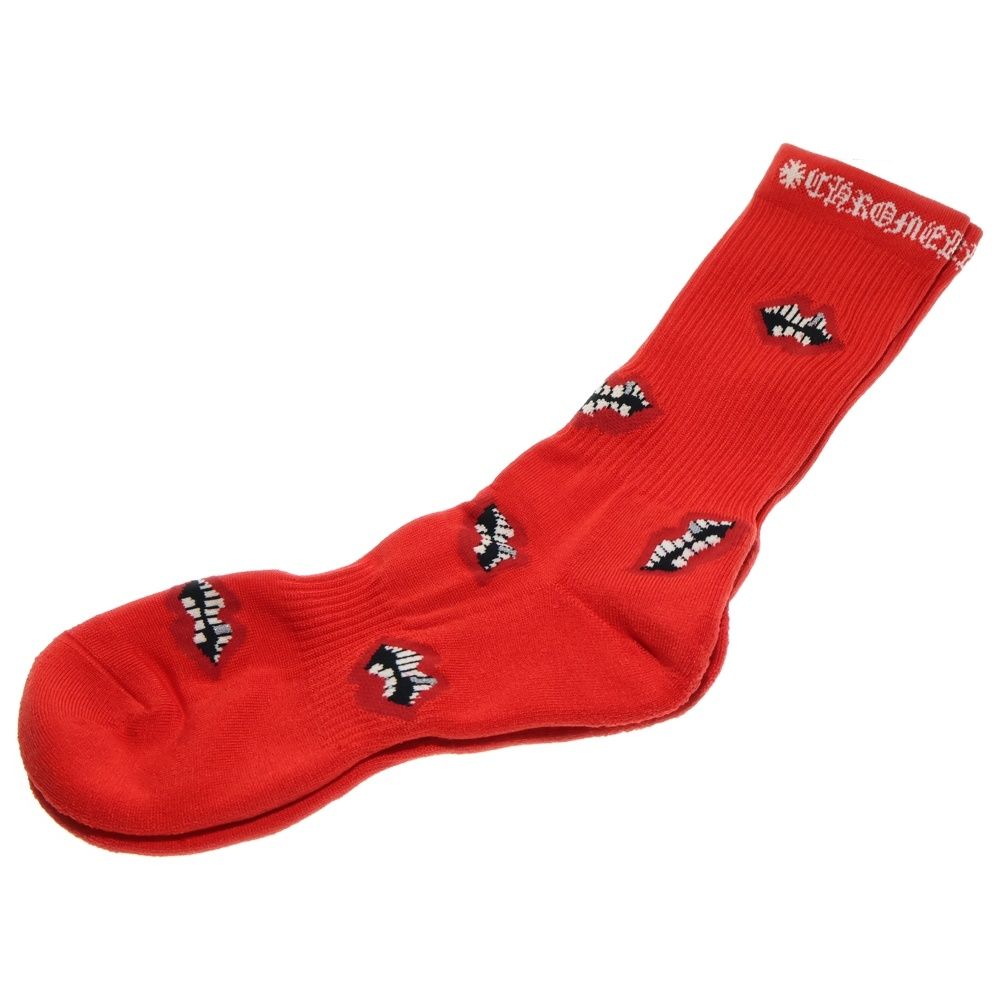 CHROME HEARTS クロムハーツ ×MATTY BOY マッティボーイ チョンパー 総柄 ソックス 靴下 レッド