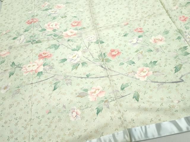 平和屋着物○名門 藤娘きぬたや 訪問着 枝花文 仮絵羽 正絹 逸品 未