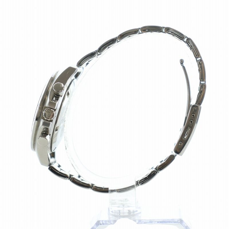 ★ セイコー SEIKO 3900本 初音ミク Happy 16th Birthday 腕時計 ウォッチ クォーツ クロノグラフ デイト カレンダー付き ロゴ シルバー色 8T63-02J0 GY18 |MQ