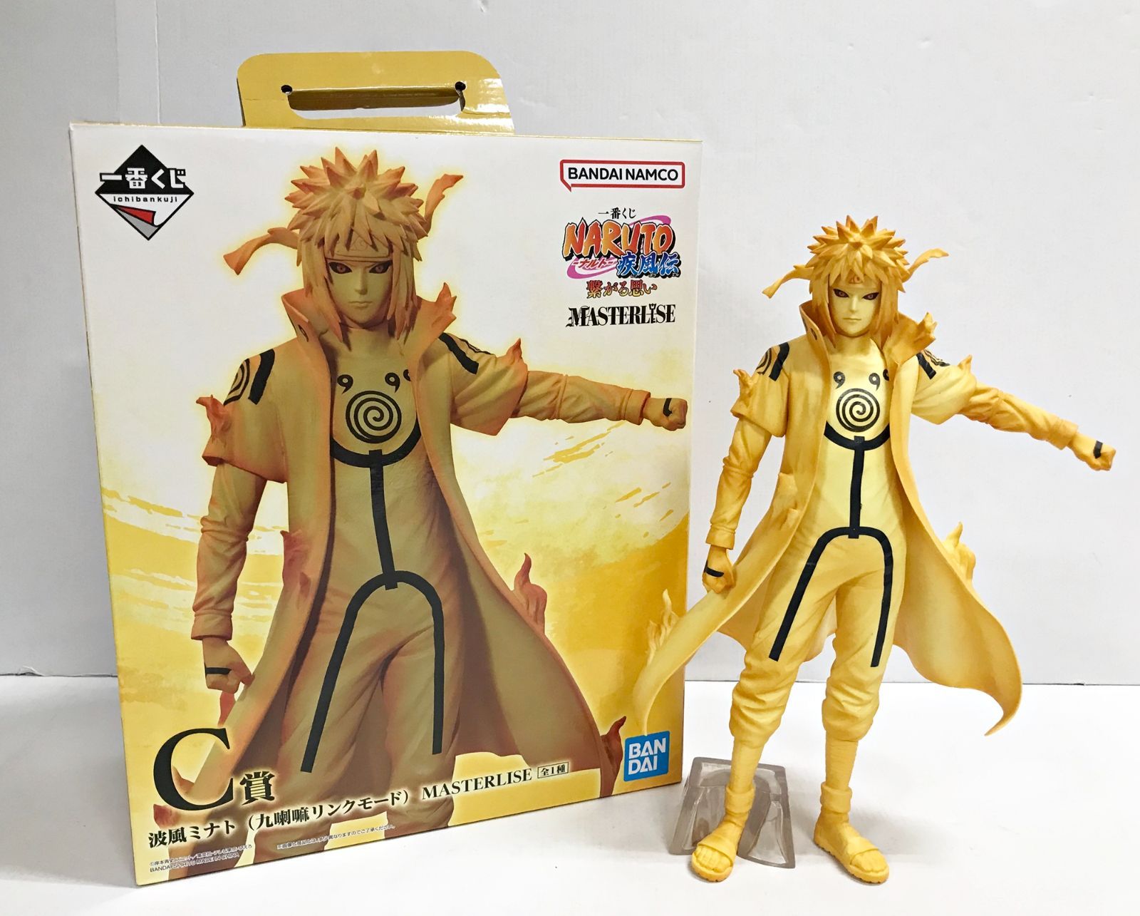 【中古】未開封)バンダイ 一番くじ C賞 波風ミナト(九喇嘛リンクモード) MASTERLISE/NARUTO-ナルト- 疾風伝 繋がる思い[6][240091362150] C賞 波風ミナト（九喇嘛リンクモード） MASTERLISE 一番くじ
