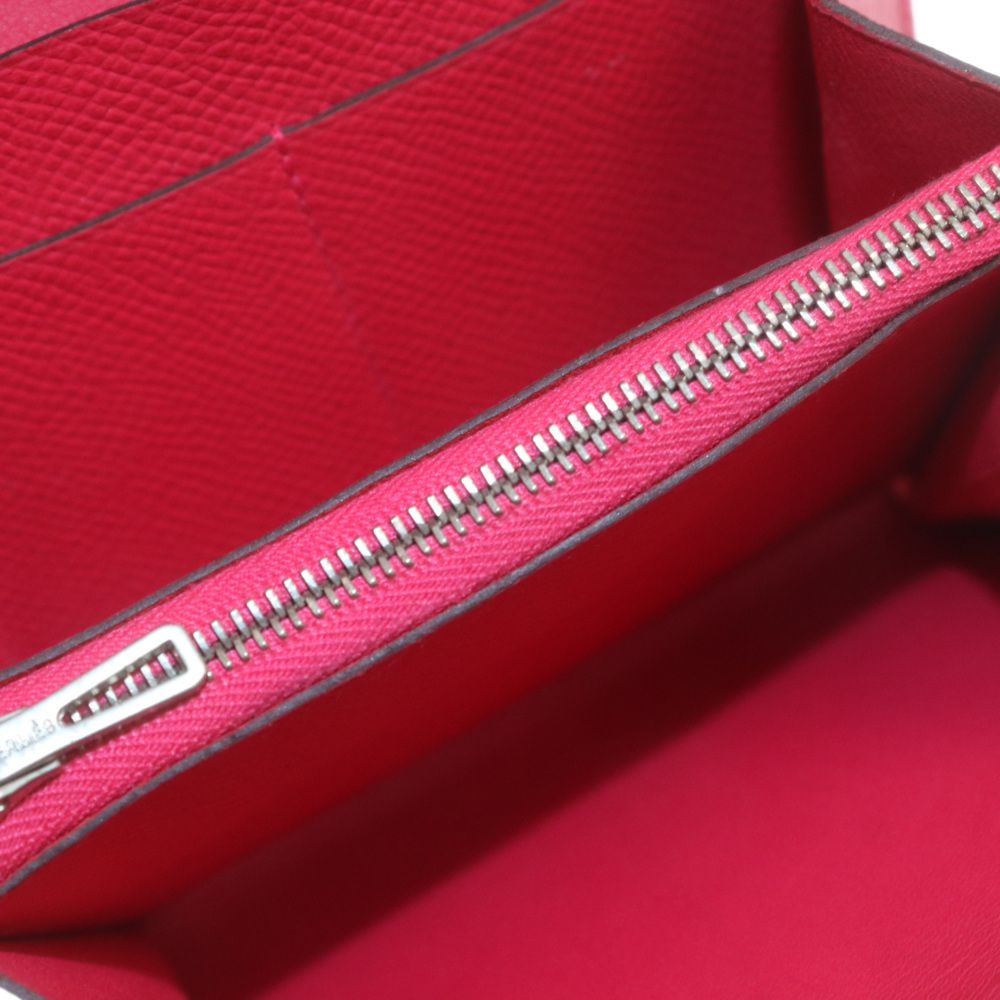 HERMES エルメス コンスタンス コンパクト A刻印 ヴォーエプソン ローズエクストリーム レザー 長財布 レッド HERMES (エルメス) コンスタンス コンパクト A刻印 ヴォーエプソン