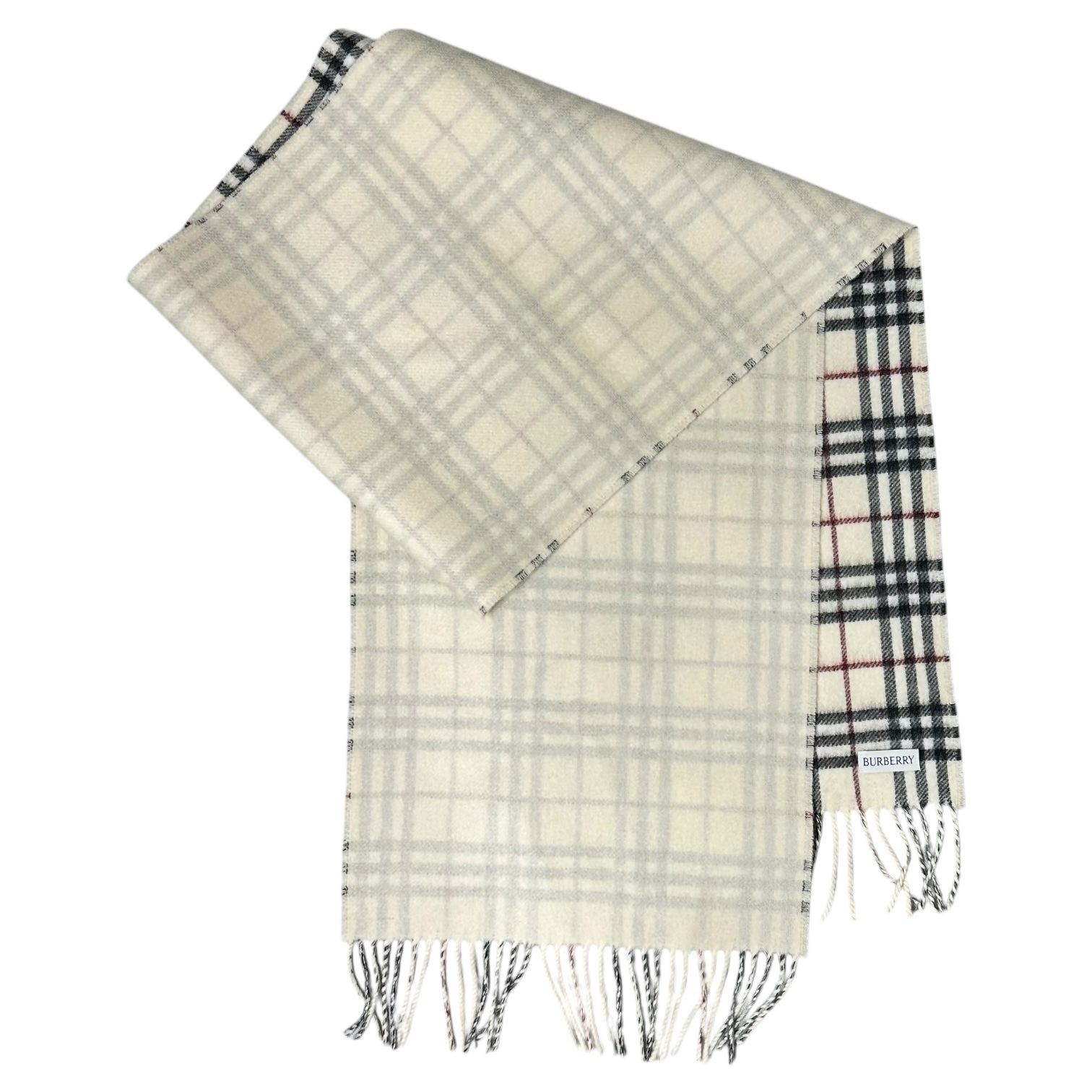BURBERRY(バーバリー) 現行品 Reversible Check Cashmere Scarf 