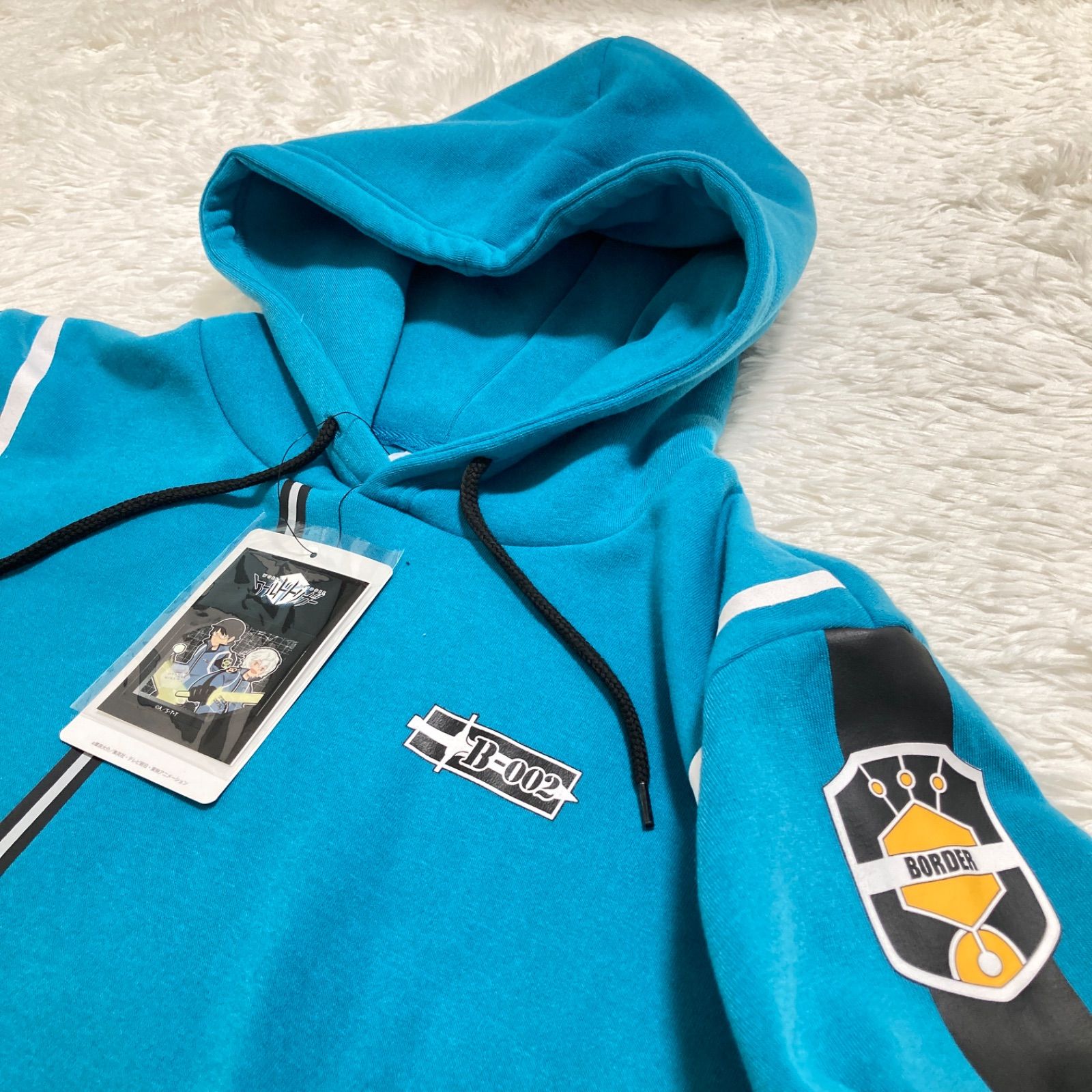 ワールドトリガー × earthコラボパーカー ブルー TVアニメ『ワールド