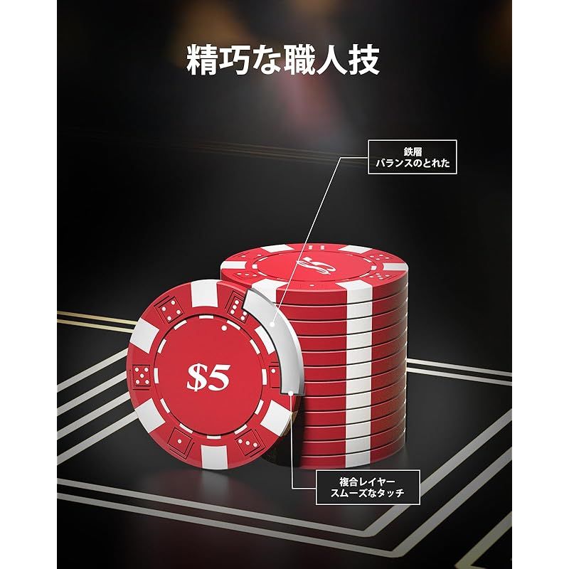 HEITOK ポーカーチップ500枚セット！ HEITOK ポーカーチップ 500枚 11.5g ポーカーセット ナンバー付き