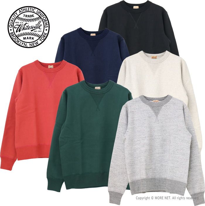 ホワイツビル WHITES VILLE 両Vガゼットスウェットシャツ WV67728 メンズ 日本製 トレーナー 無地