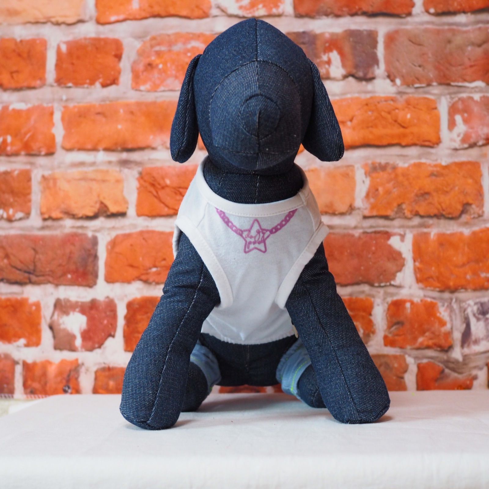 犬服 Lelien Fil ロンパース デニム ジーンズ 多頭飼い お揃い 犬