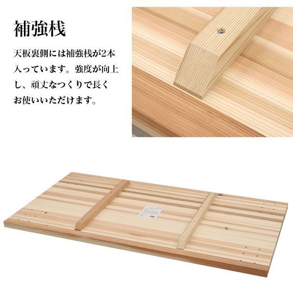 厚み3.5cm 補強桟含む厚み7cm