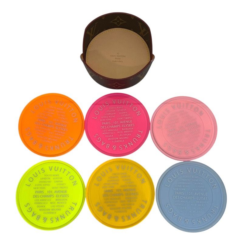 LOUIS VUITTON ルイ ヴィトン モノグラム コースター6枚セット GI0489 その他小物 ユニセックス