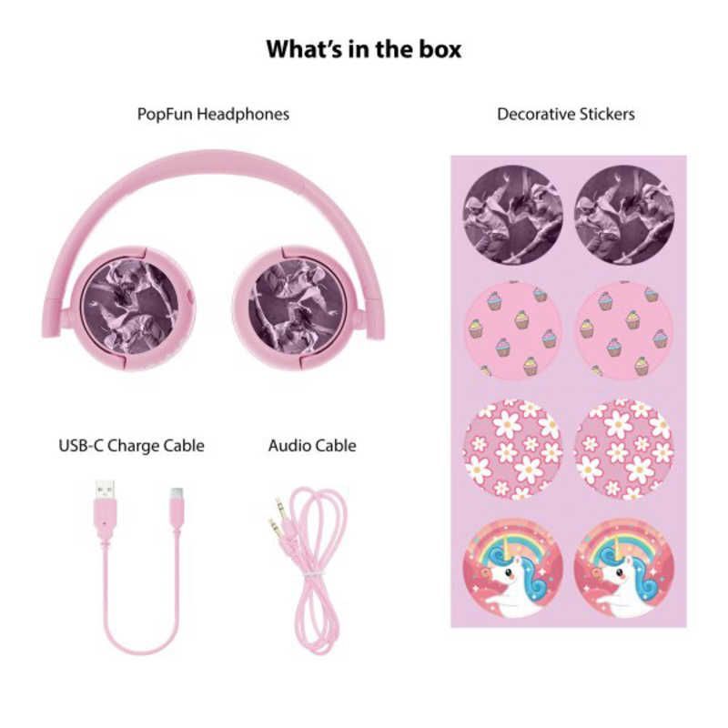 【 新品 未開封 】 ONANOFF 子供用ブルートゥースヘッドホン BuddyPhones POP Fun ［Bluetooth］ ピンク BTBPPOPFUNPK 未使用 送料無料
