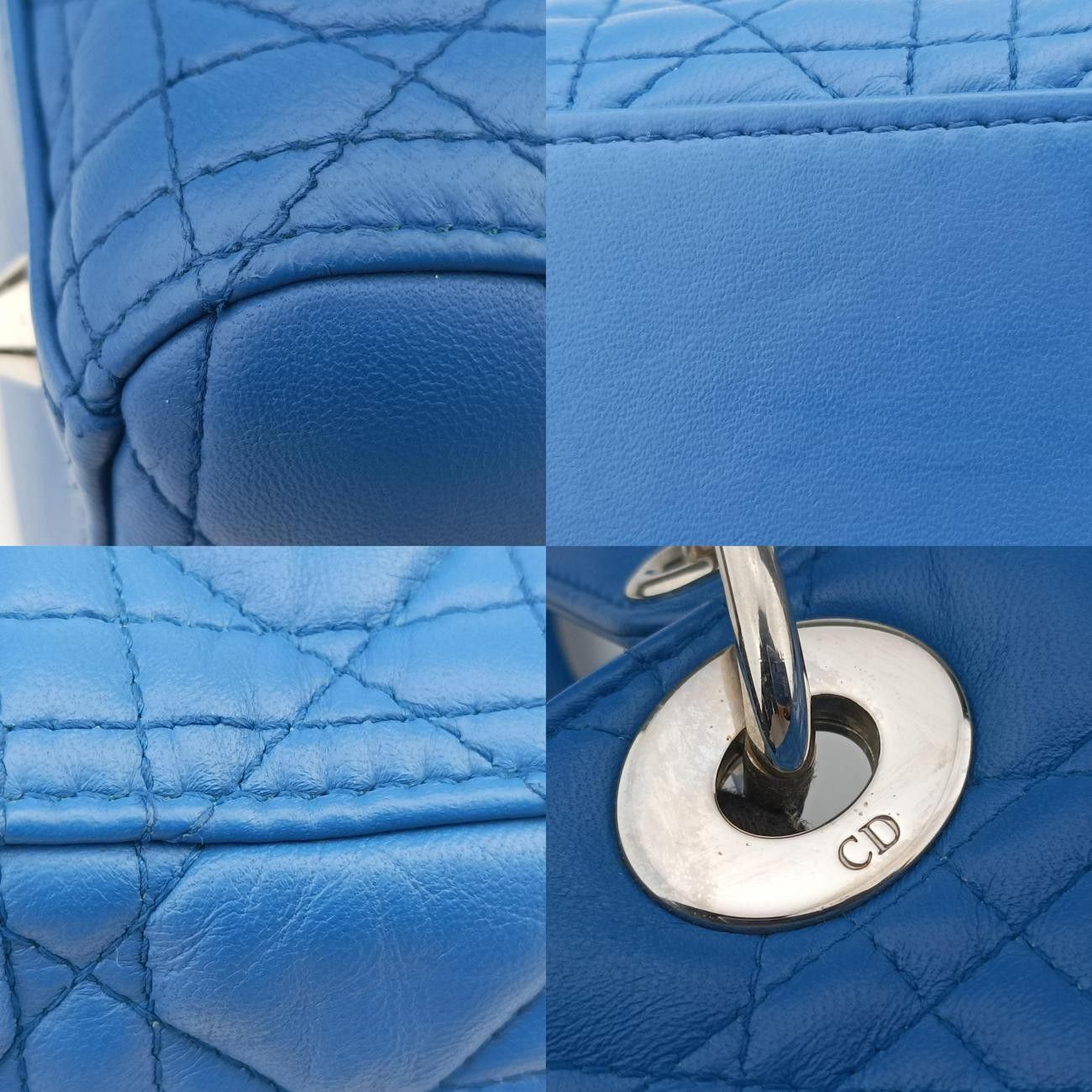 クリスチャンディオールChristian Diorレディディオールブルーラムスキン15-BO-0154