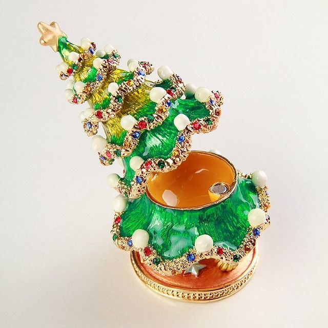 未開封新品 ピィアース クリスマスツリー ジュエリーケース ゴールドリース 東京銀座PICALS 【正規品】 ゴールドリース（ピカルス