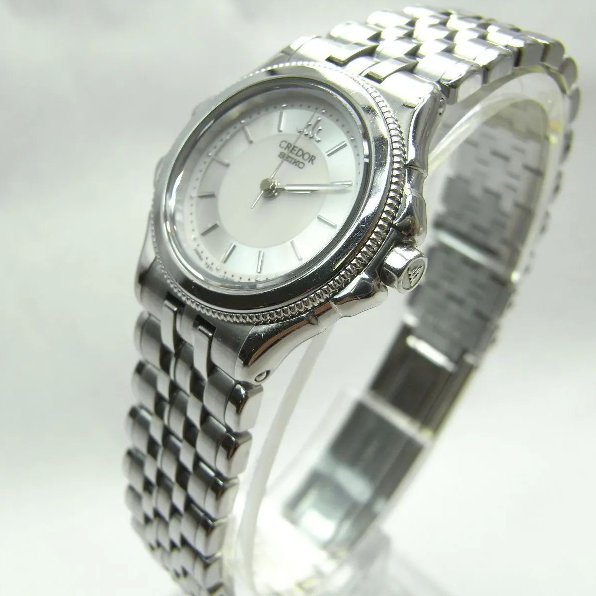 SEIKO ｾｲｺｰ ｸﾚﾄﾞｰﾙ ﾊﾟｼﾌｨｰｸ 7371-0120 SS+18KTベゼル ﾚﾃﾞｨｰｽ ｸｳｫｰﾂ
