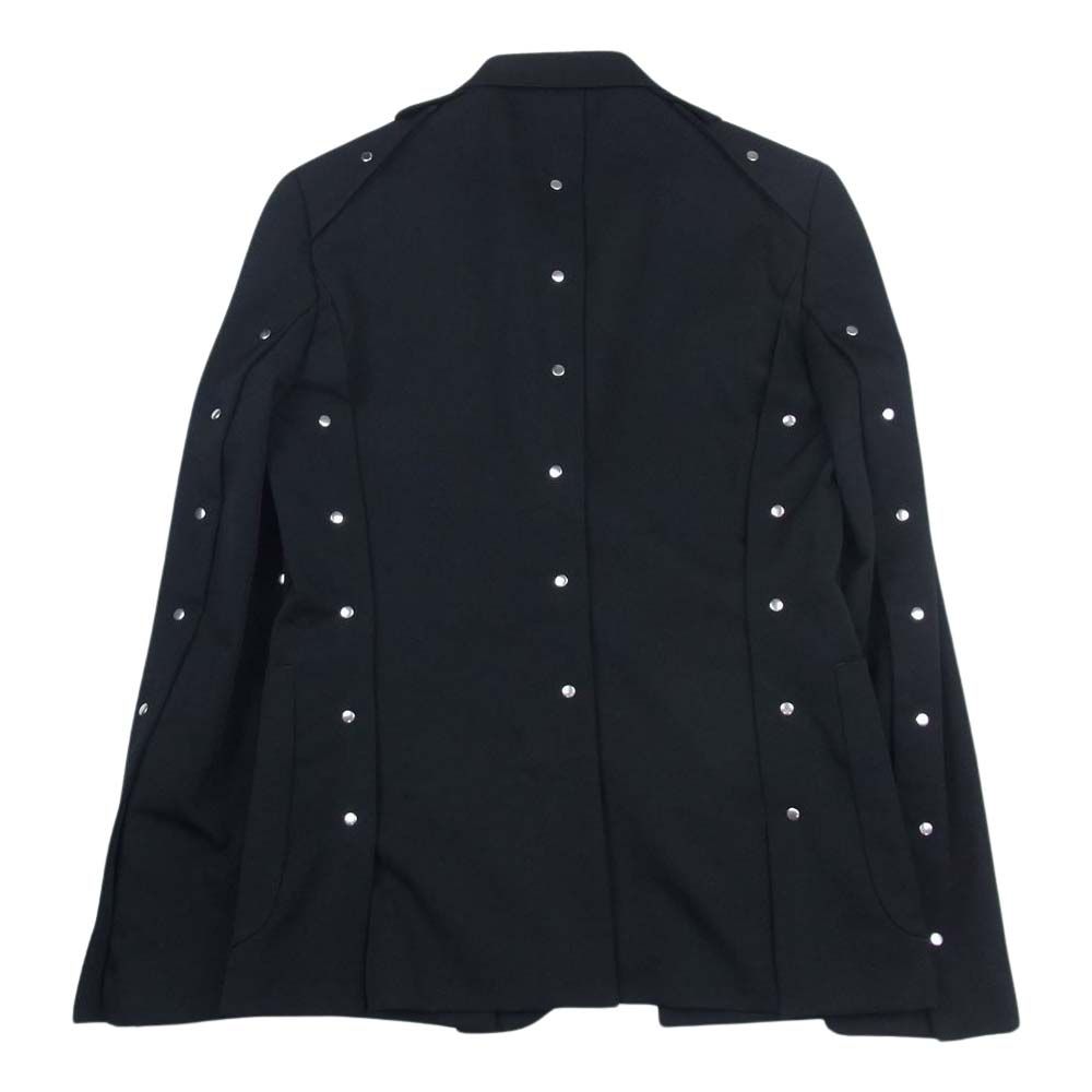 COMME des GARCONS HOMME PLUS コムデギャルソンオムプリュス ジャケット 16AW PR-J038 甲冑期 平和の鎧  カシメスタッズ テーラード ジャケット ブラック系 XS【中古】 - メルカリ