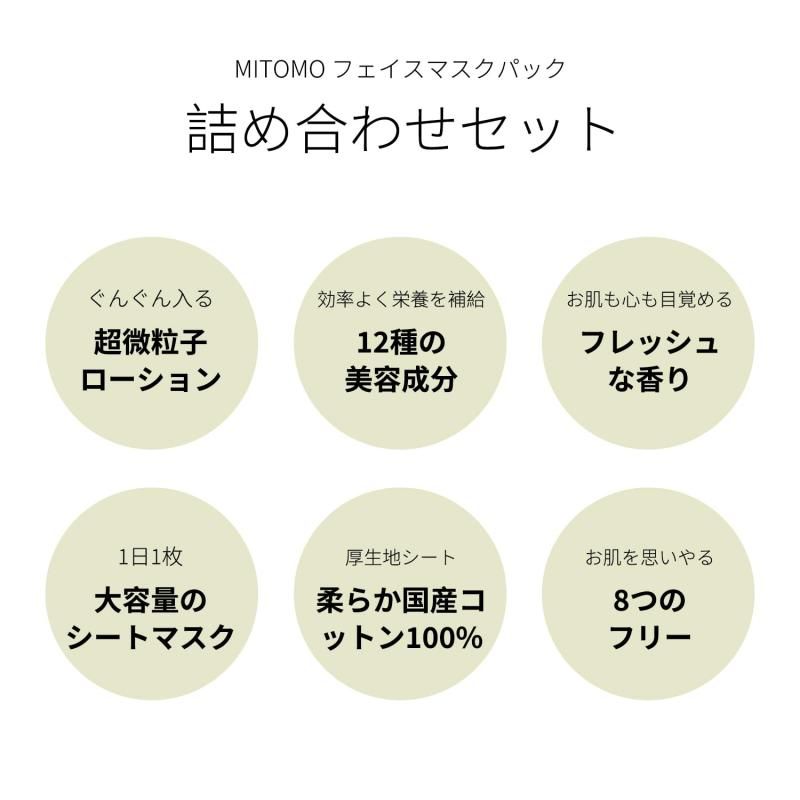 MITOMO LIFE CICA ペプチドシカ フェイス パック フェイスパック