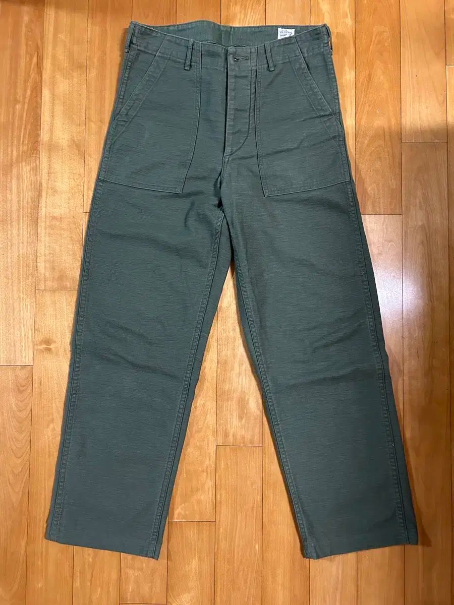 orSlow オアスロウ ファティーグ パンツ オリーブ レギュラー フィット サイズ 2