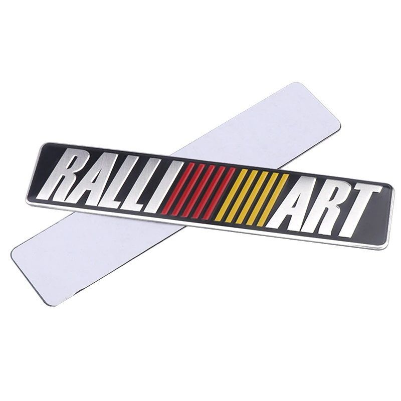 再入荷！】高品質 アルミ製のRALLI ART（三菱）エンブレムステッカー A - メルカリ