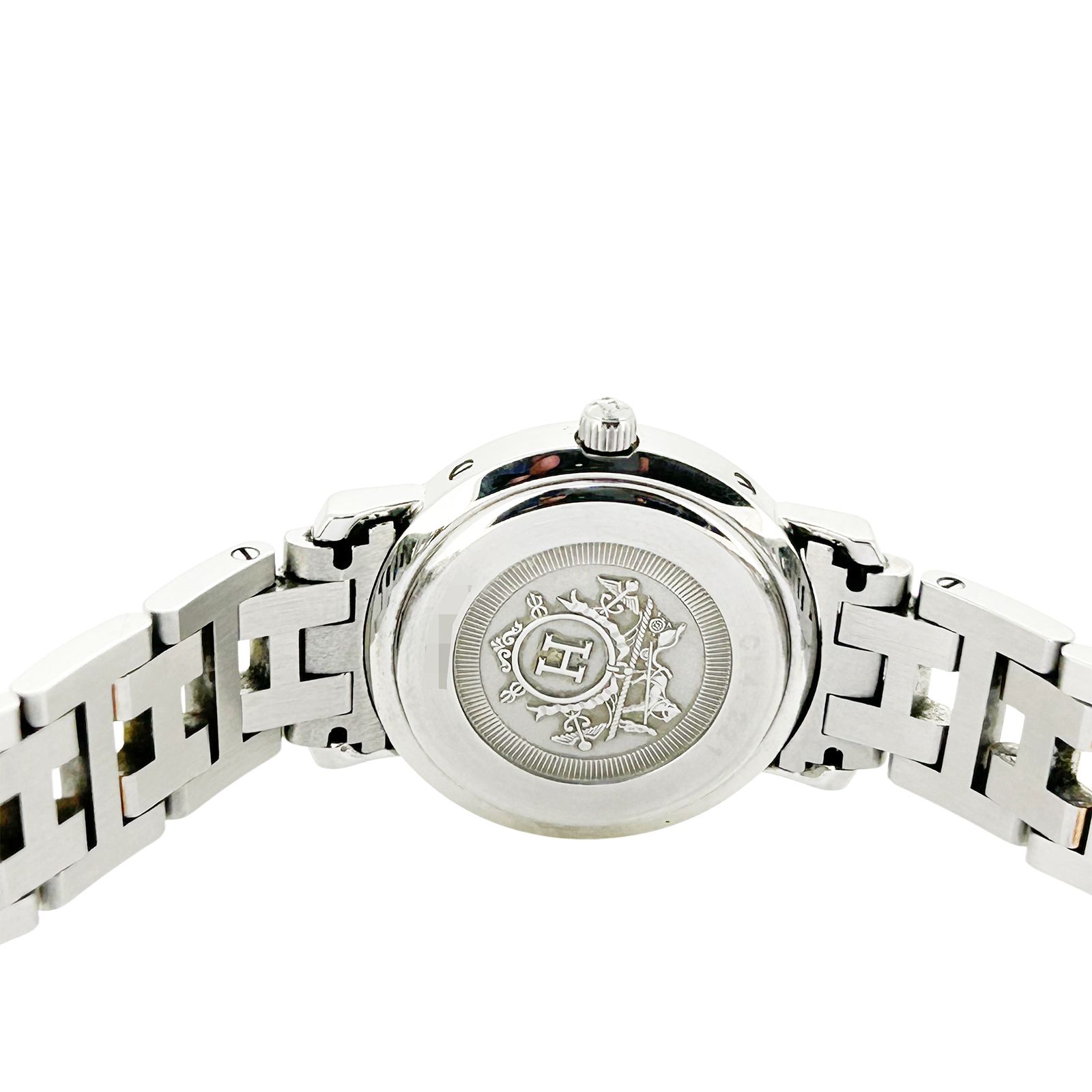 エルメス クリッパー ナクレ ピンクシェル CL4.221 レディース 腕時計  