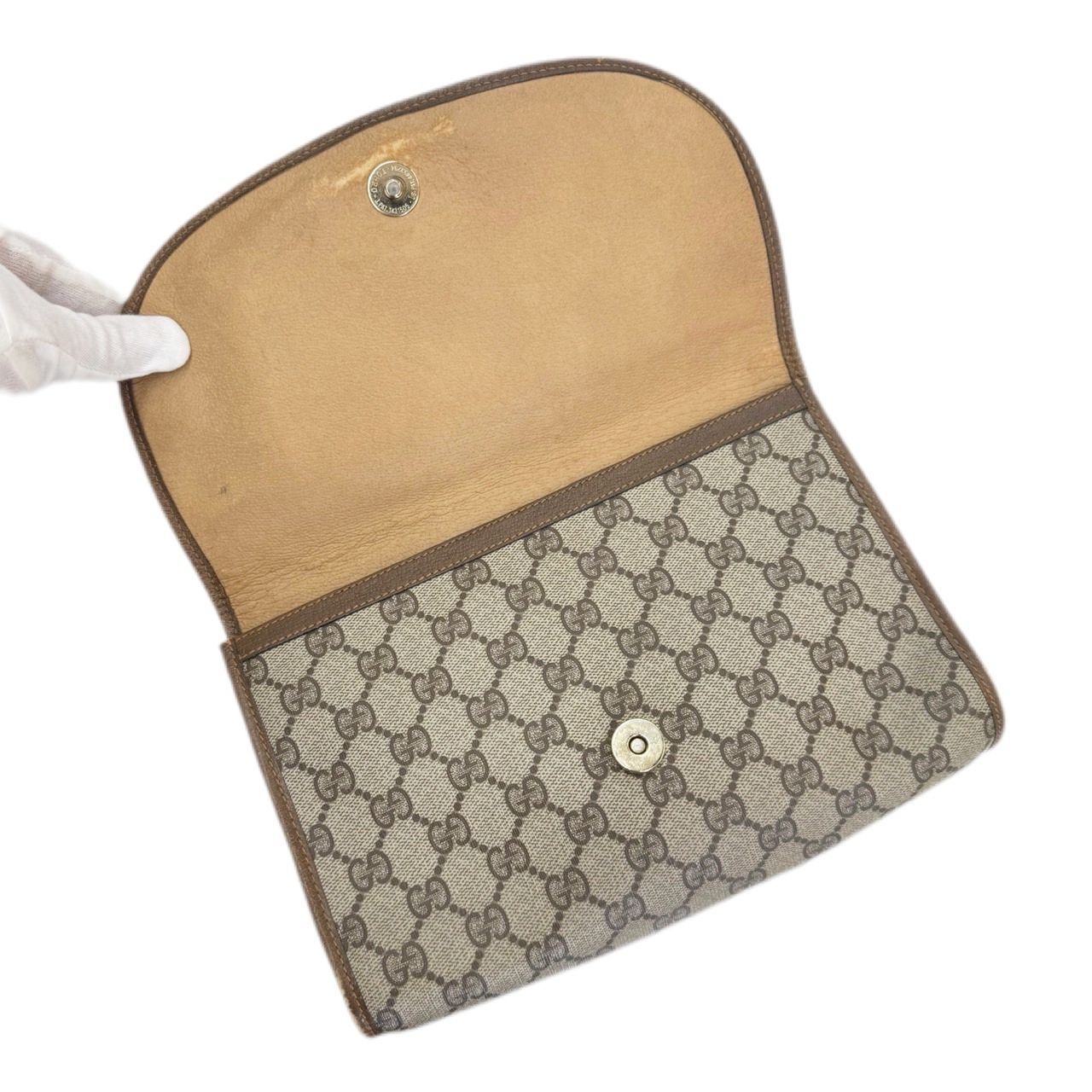 GUCCI グッチ クラッチバッグ GGスプリーム シェリーライン オールド