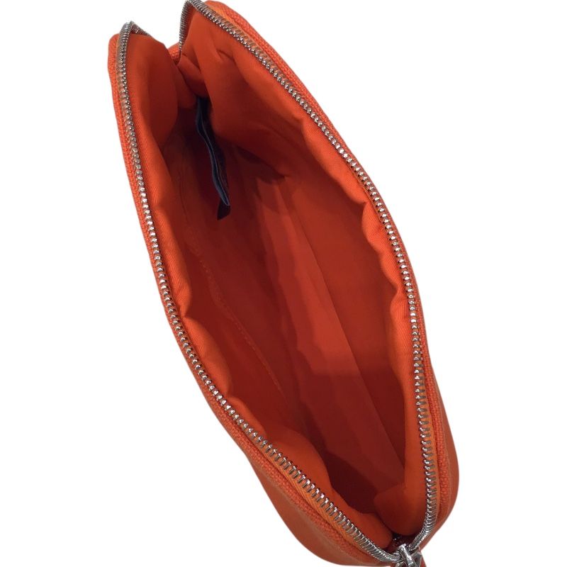 エルメス HERMES ボリードポーチ20 オレンジ トワール ユニセックス  