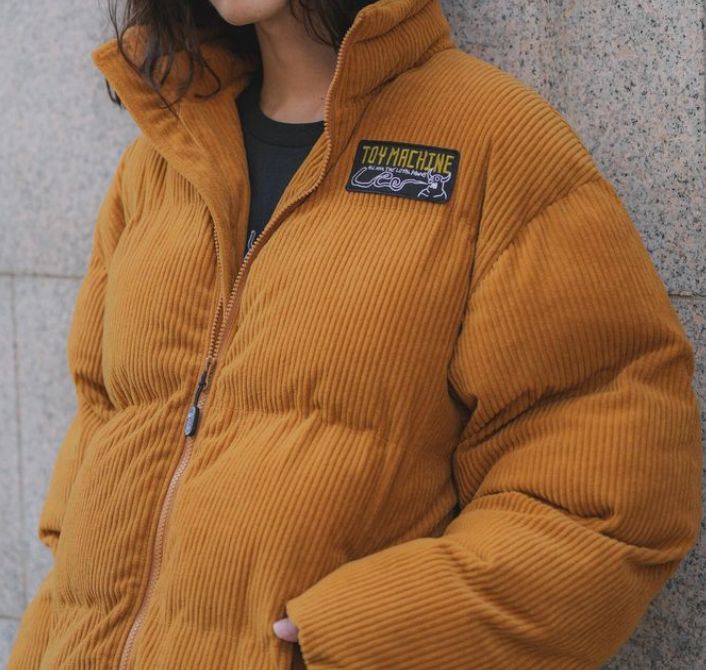 toy machine　トイマシーン コーデュロイジャケットM〜L TOY MACHINE TOYMACHINE TM PAINT COLLAB CORDUROY STADIUM JACKET