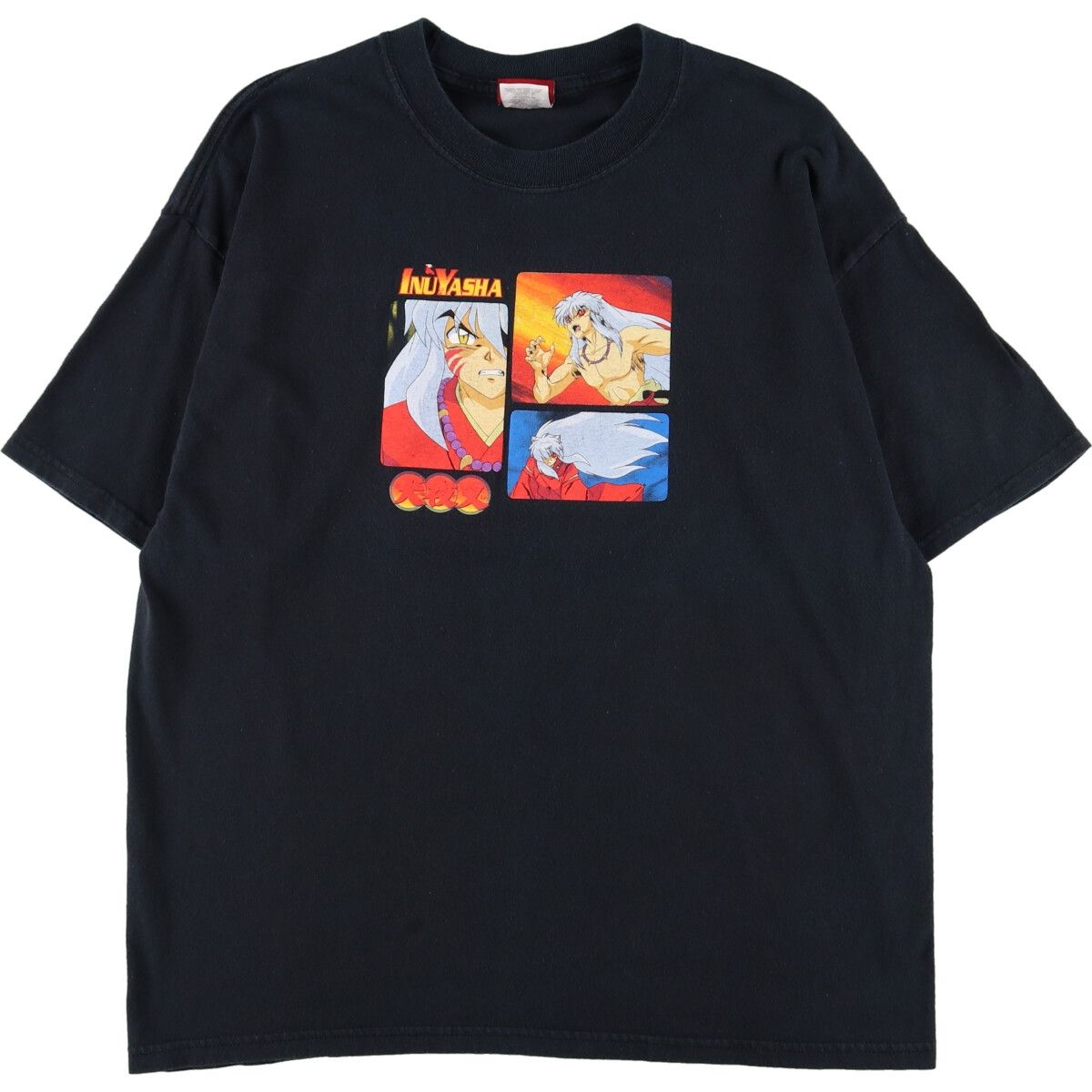 古着 00年代 犬夜叉 キャラクタープリントTシャツ メンズL /evb002126-