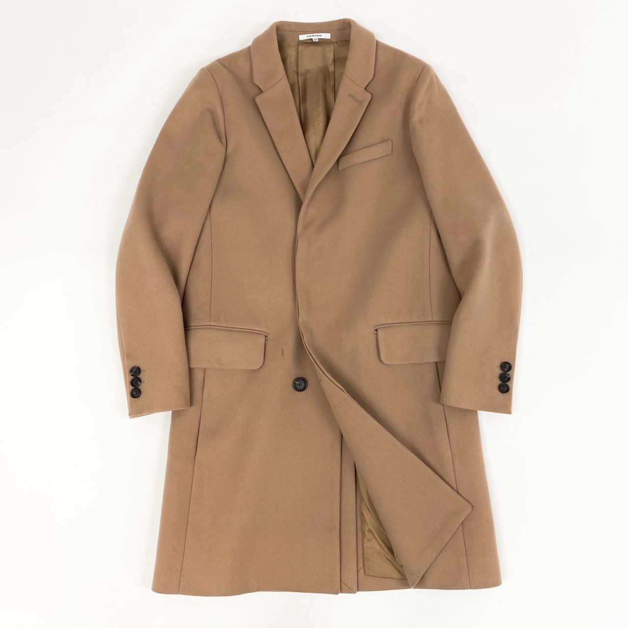31f14 CARVEN カルヴェン カシミヤ混 チェスターコート ロング