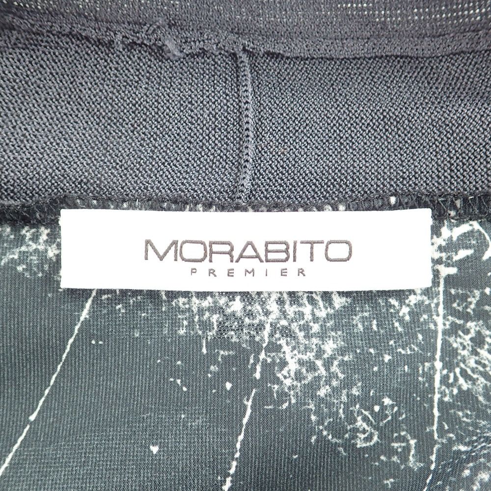 MORABITO モラビト ﾌﾟﾙﾐｴ 21SS ﾎﾜｲﾄ ﾆｰｽﾌﾟﾘﾝﾄ ﾍﾞﾙﾄ付き ｶｰﾃﾞｨｶﾞﾝ 38