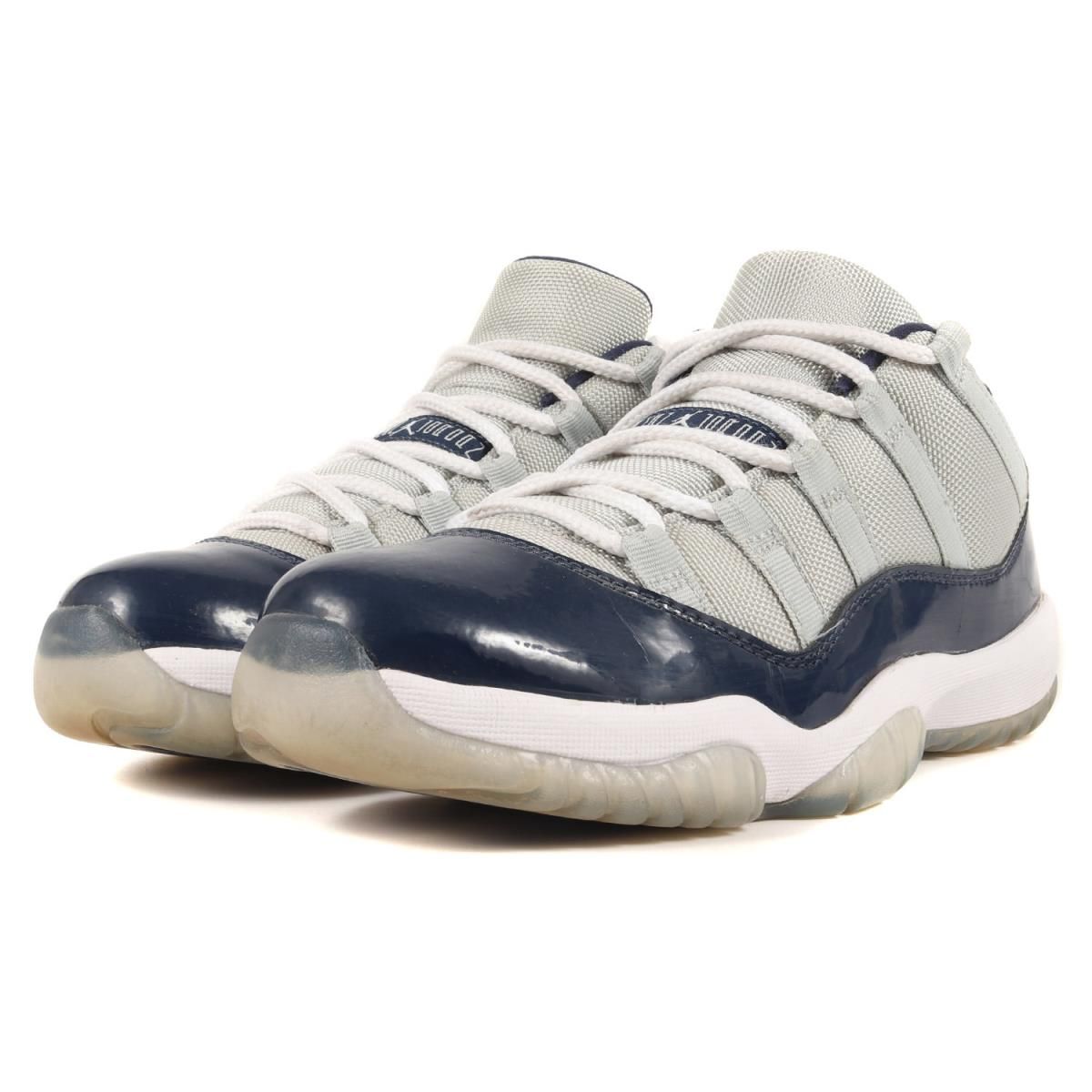 NIKE ナイキ AIR JORDAN 11 RETRO LOW GEORGETOWN (528895-007) エア ジョーダン 11 ロー  ジョージタウン グレー ミッドナイトネイビー サイズ：US8 26.0cm スニーカー【メンズ】【中古】