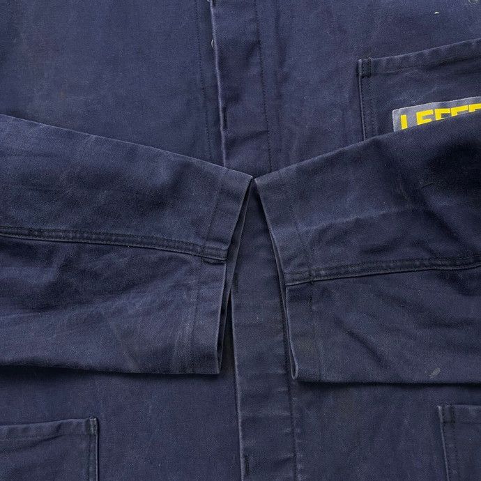 ブラック　ワークジャケット サンフェード　モールスキン　カバーオール　ユーロ ジャケット Le Laboureur ル ラブルール VESTON MOLSKIN カバーオール