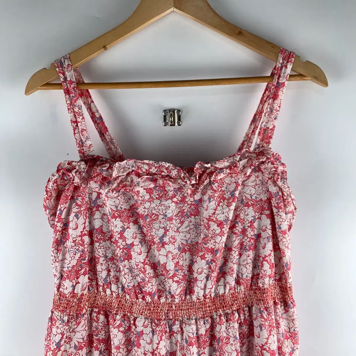 【美品】 Ralph Laurenラルフローレン レッド ノースリーブワンピース Ralph Lauren(ラルフローレン) フラワームーニー ノースリーブ