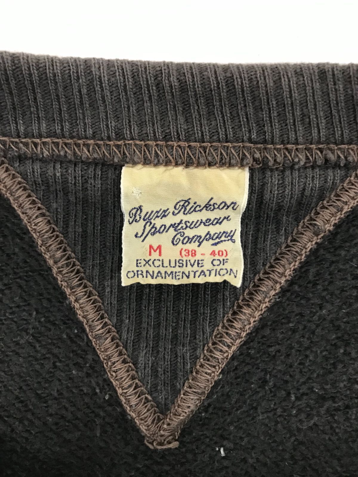 BUZZ RICKSON'S　フライングタイガー　スウェット　両Vガゼット　Ｍ BUZZ RICKSON'S フライングタイガー スウェット 両Vガゼット
