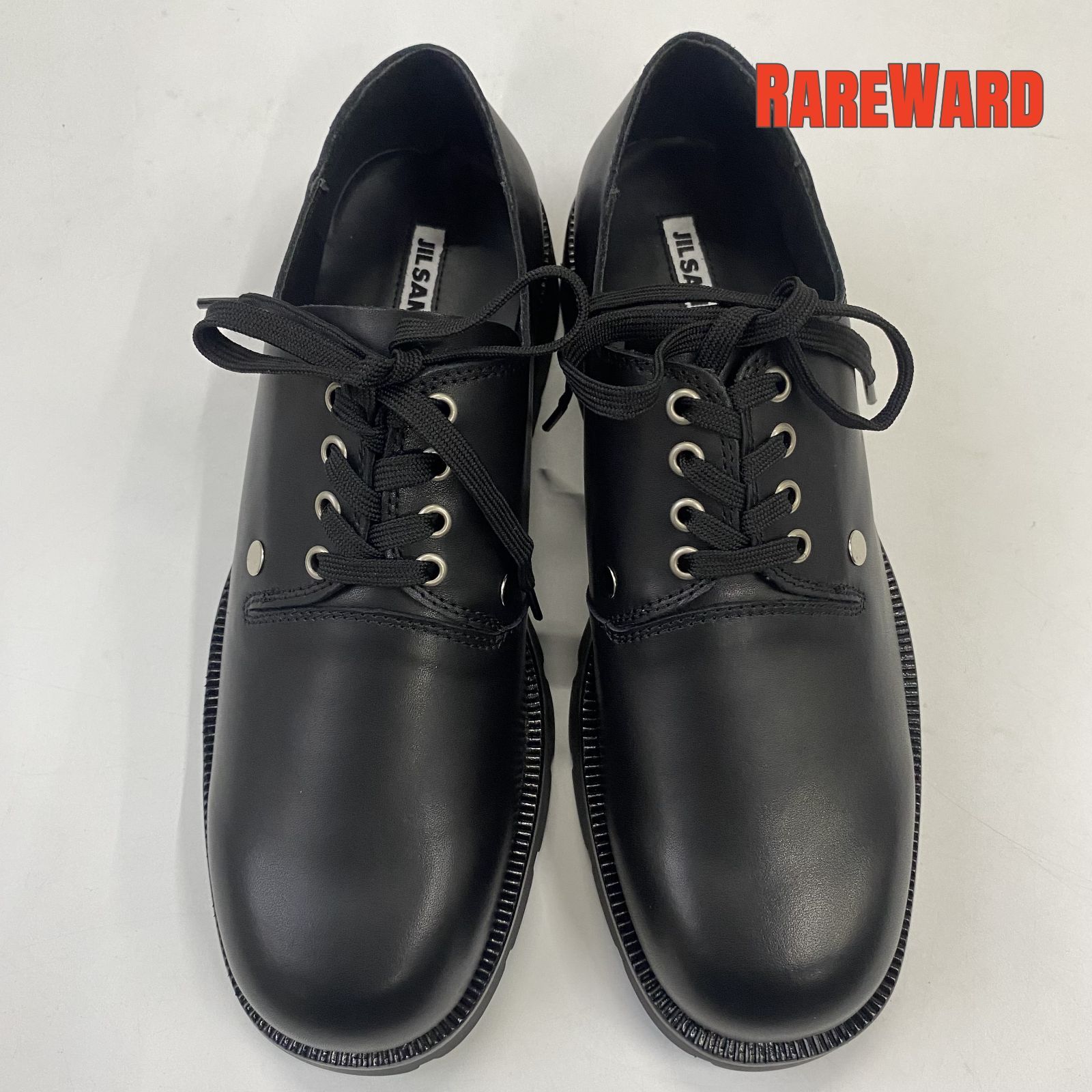 JIL SANDER ブラックドレスシューズ　43 org.jpg