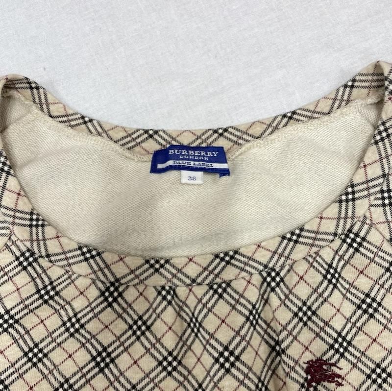 BURBERRY BLUE LABEL スウェット ブルゾン ベージュ 高 品質ファッション - BURBERRY BLUE LABEL スウェット