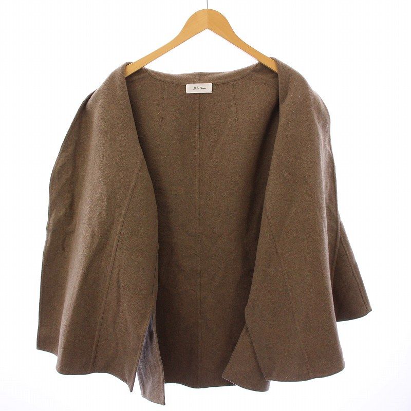 ミラオーウェン Mila Owen 24AW リバーコート ノーカラー
