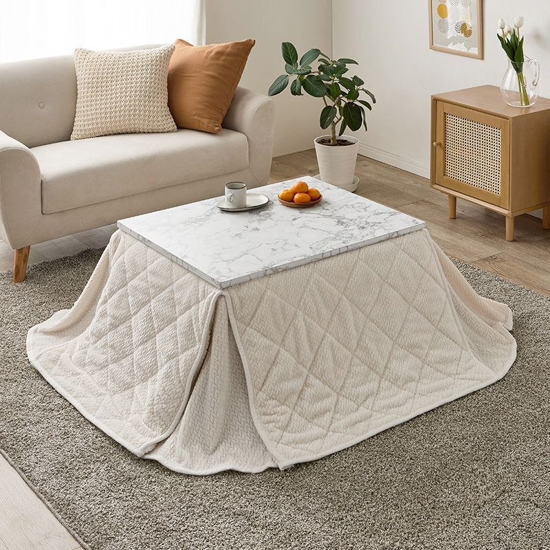 2点セット こたつ うす掛け布団 こたつテーブル こたつ布団 アルラポカ 韓国風 大理石柄 8601 MARWIL-DEMENAGEMENTS_CH