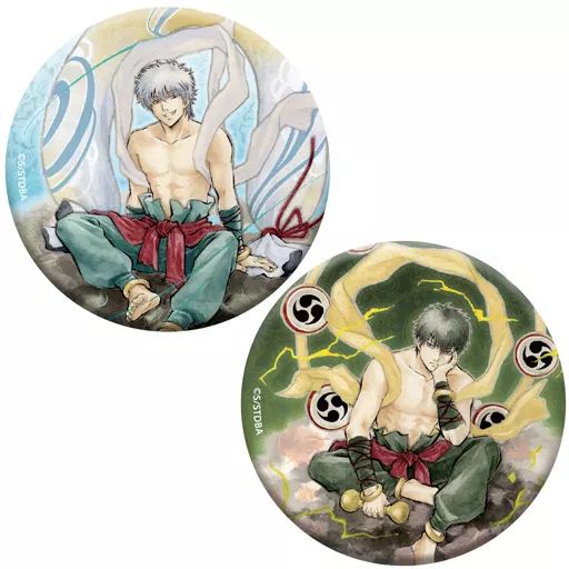 限定アウトレットセール：通販 中古】バッジ・ピンズ(キャラクター) 缶 風神雷神風 銀時＆土方 ピンズ・ピンバッジ・缶バッジ