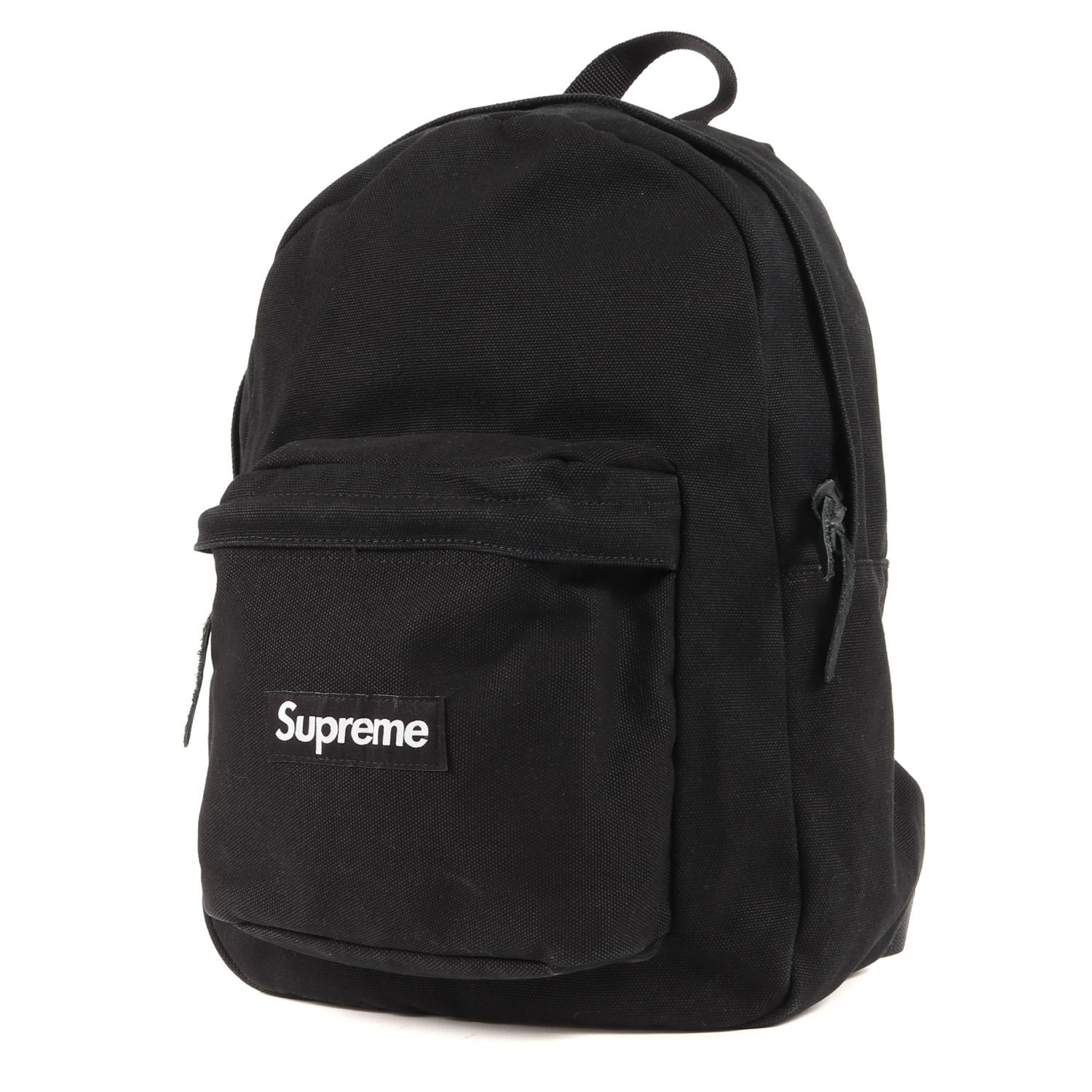 Supreme シュプリーム キャンバス バックパック Canvas Back pack リュックサック 20AW ブラック 黒 BOX LOGO  ボックス ロゴ カバン ブランド シンプル カジュアル