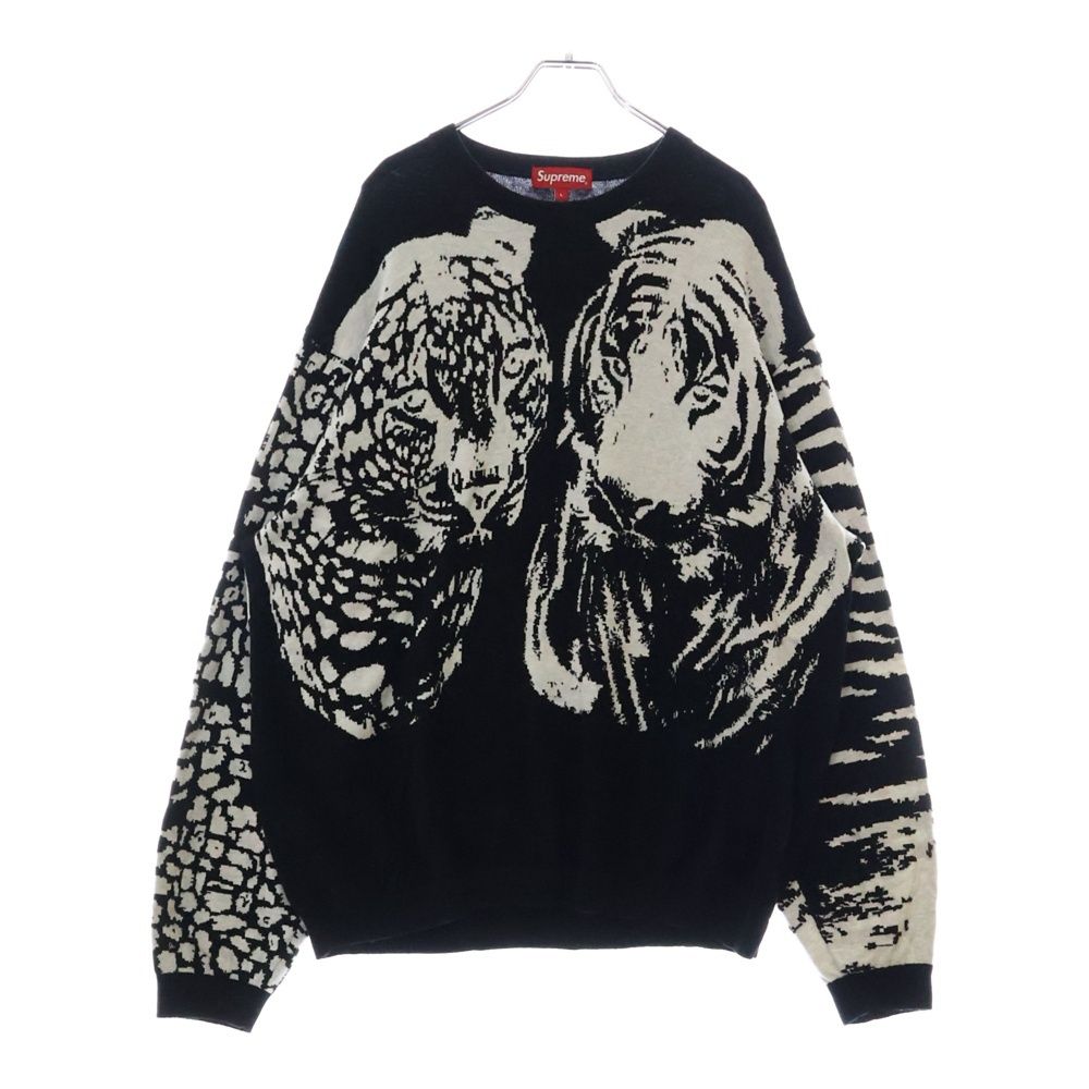 Tシャツ・カットソー 23SS Supreme Big Cats Jacquard L/S Top SUP-SS23-172 Supreme Big Cats Jacquard L S Top (SS23) - $128