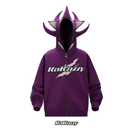 KaKazzy】ソニック Sonic パープル パーカー 男女着用可 ユニセックス  