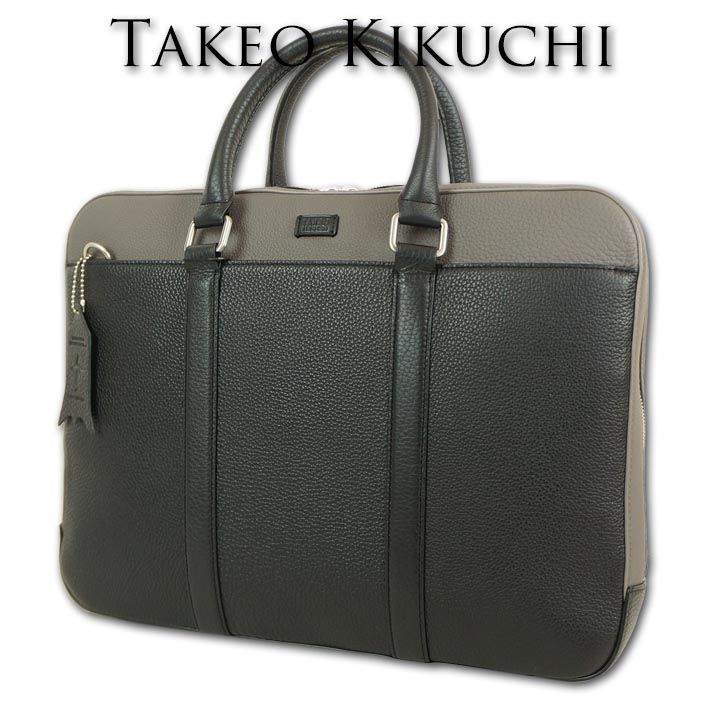 未使用 TAKEO KIKUCHI タケオキクチ フレンチカーフレザーブリーフ タケオキクチ TAKEO KIKUCHI フレンチカーフレザー ブリーフケース