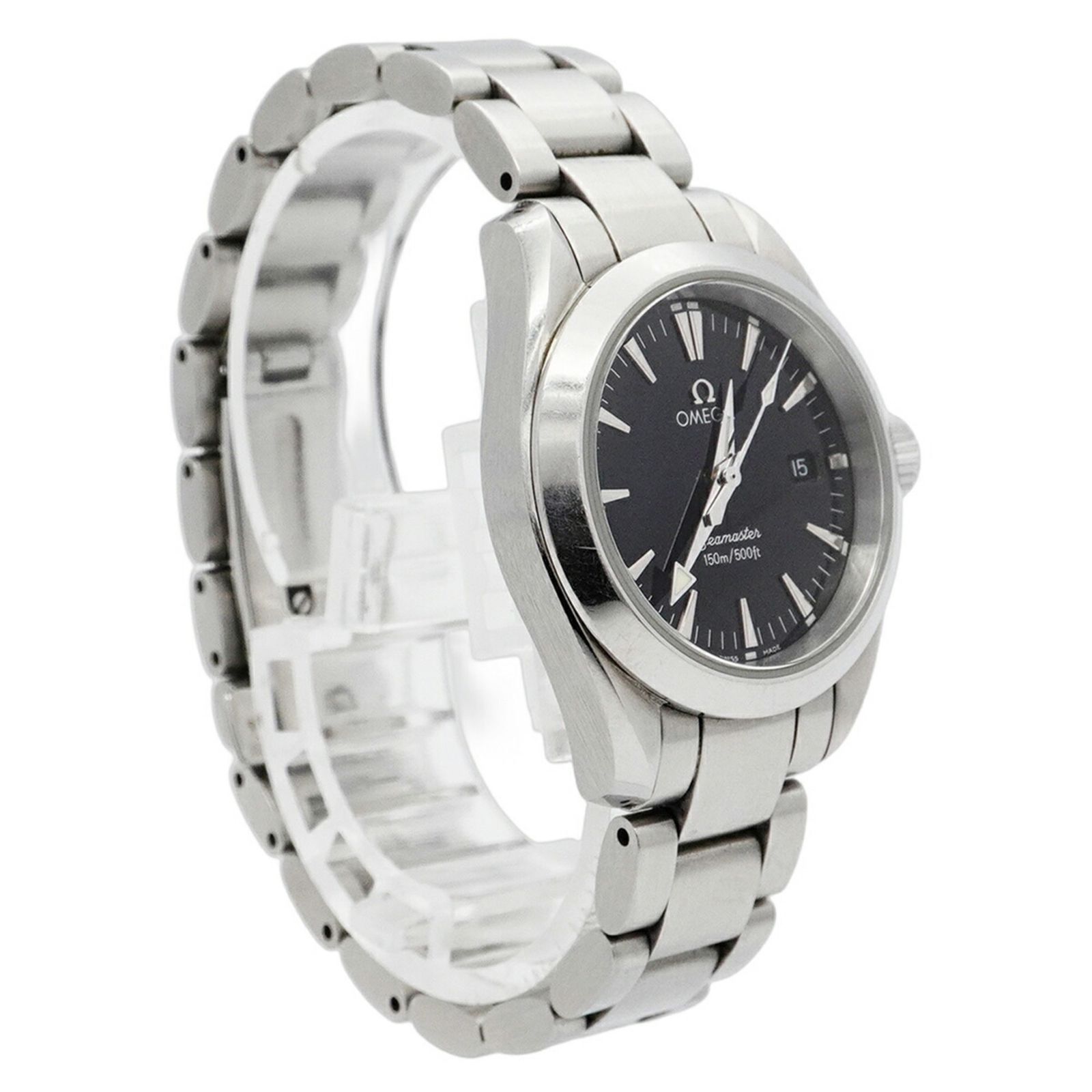 オメガ シーマスター 2577.50 黒文字盤腕時計 レディース - メルカリ