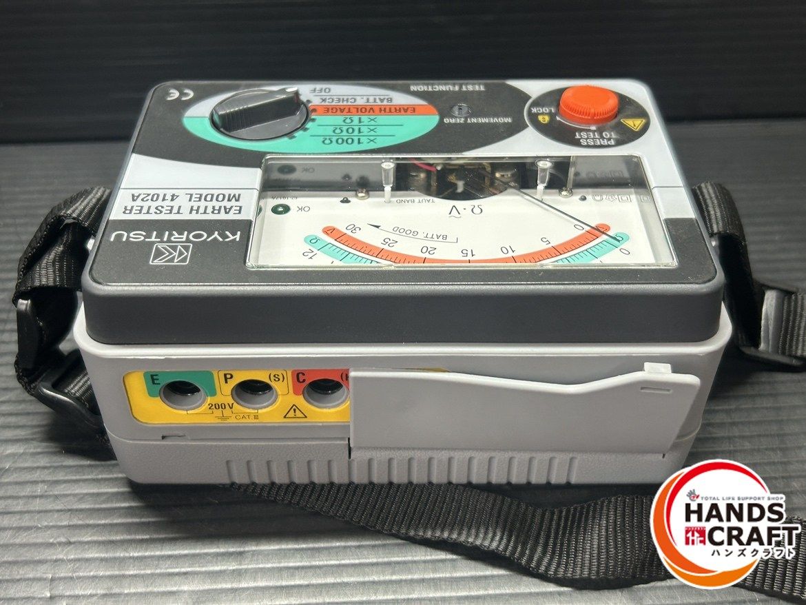  共立 4102 A アーステスタ 接地抵抗計 アナログ接地抵抗計 簡易測定 2 法 にも対応したアーステスタ ハードケース付き 共立電気計器 その他 計測 検査