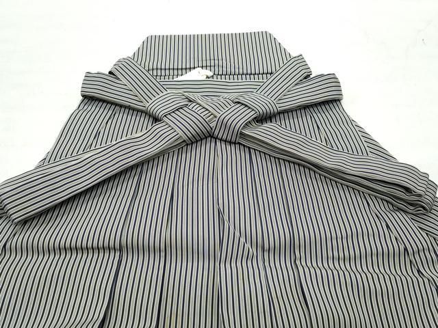 平和屋着物男性 行灯袴 縞 正絹 逸品 CAAT7042vf