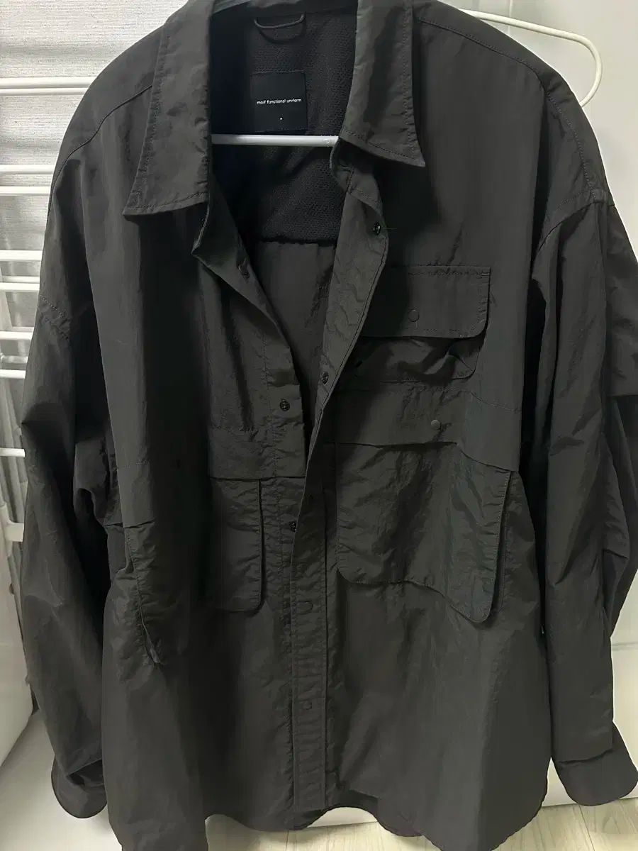 1 23ss moif ムイフ ハイカー シャツ チャコールグレー