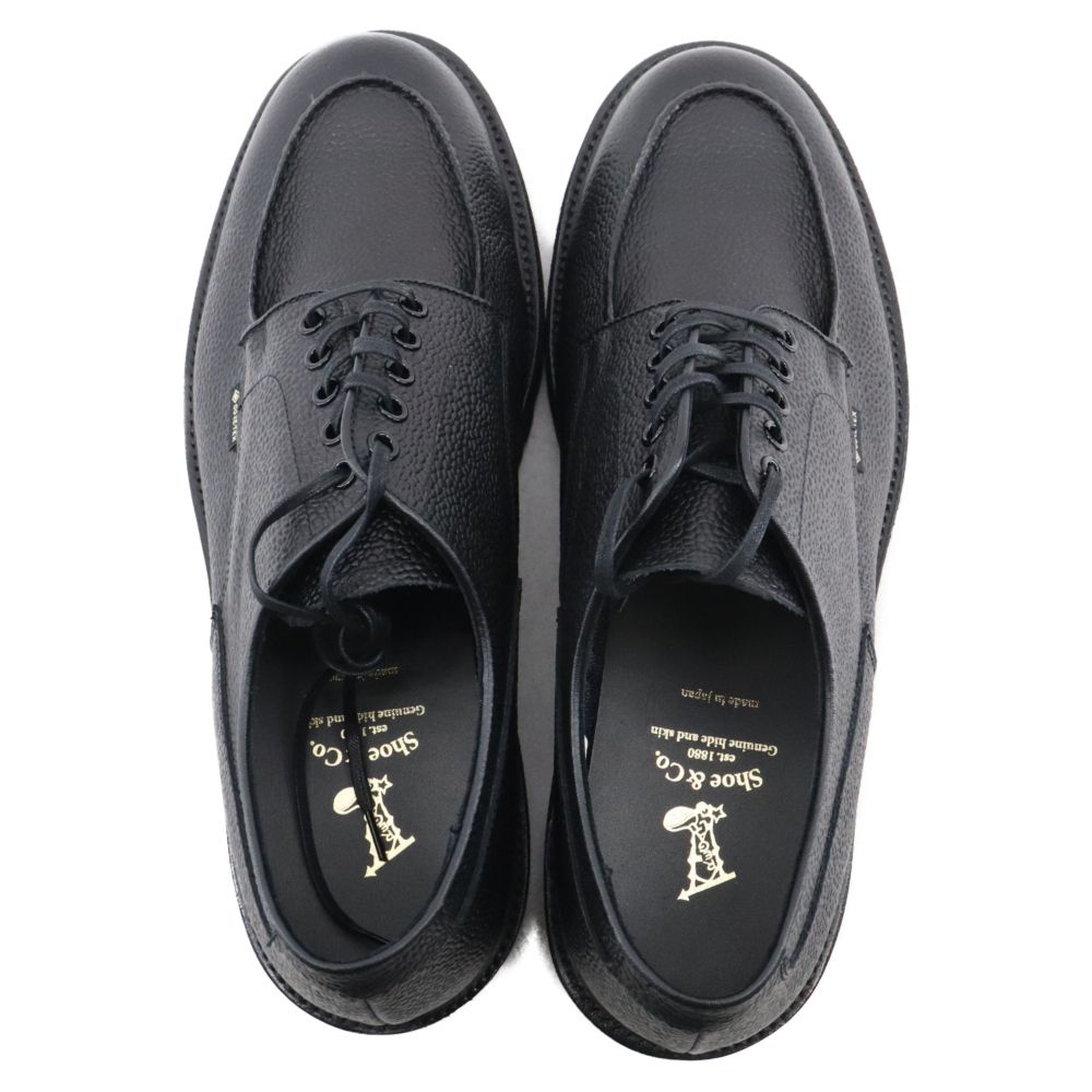 REGAL (リーガル) ×Shoe & Co. U-Tip Derby Shoes GORE-TEX シューアンドカンパニー ゴアテックス レザーシューズ ブラック RSC-UTIP-GTX-BLKEMB