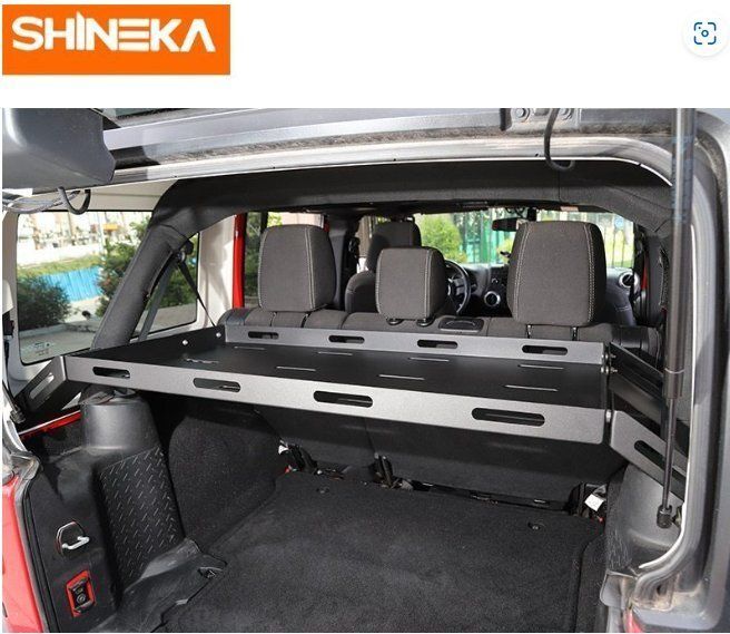 SHINEKA リアラック ジープ ラングラー JK JL 2007-2019 リアトランク 収納 ラック 貨物荷物用 ジープラングラー JK JL 2018