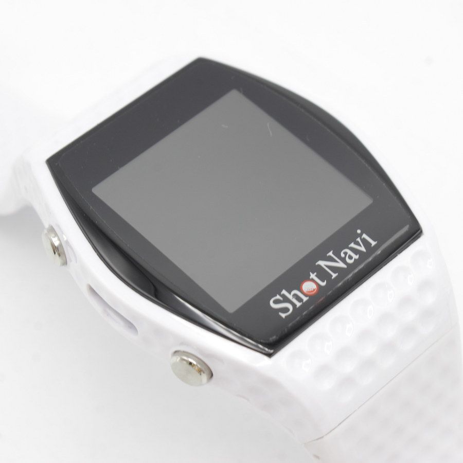 美品】Shot Navi INFINITY ホワイト 腕時計型ゴルフ用GPSナビ ショット
