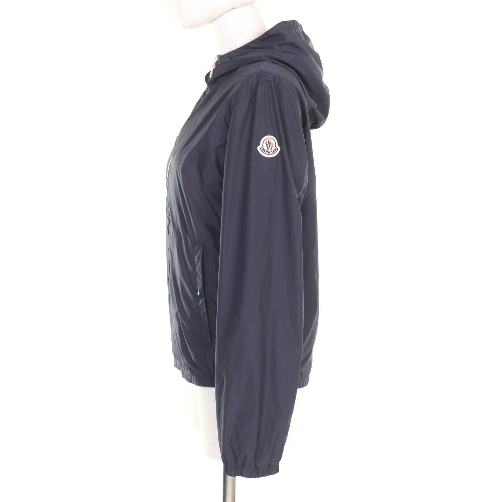 MONCLER モンクレール F19541A72220 NEW URVILLE ナイロンジャケット ネイビー 14anni164cm XSサイズ相当 大人OK レディース