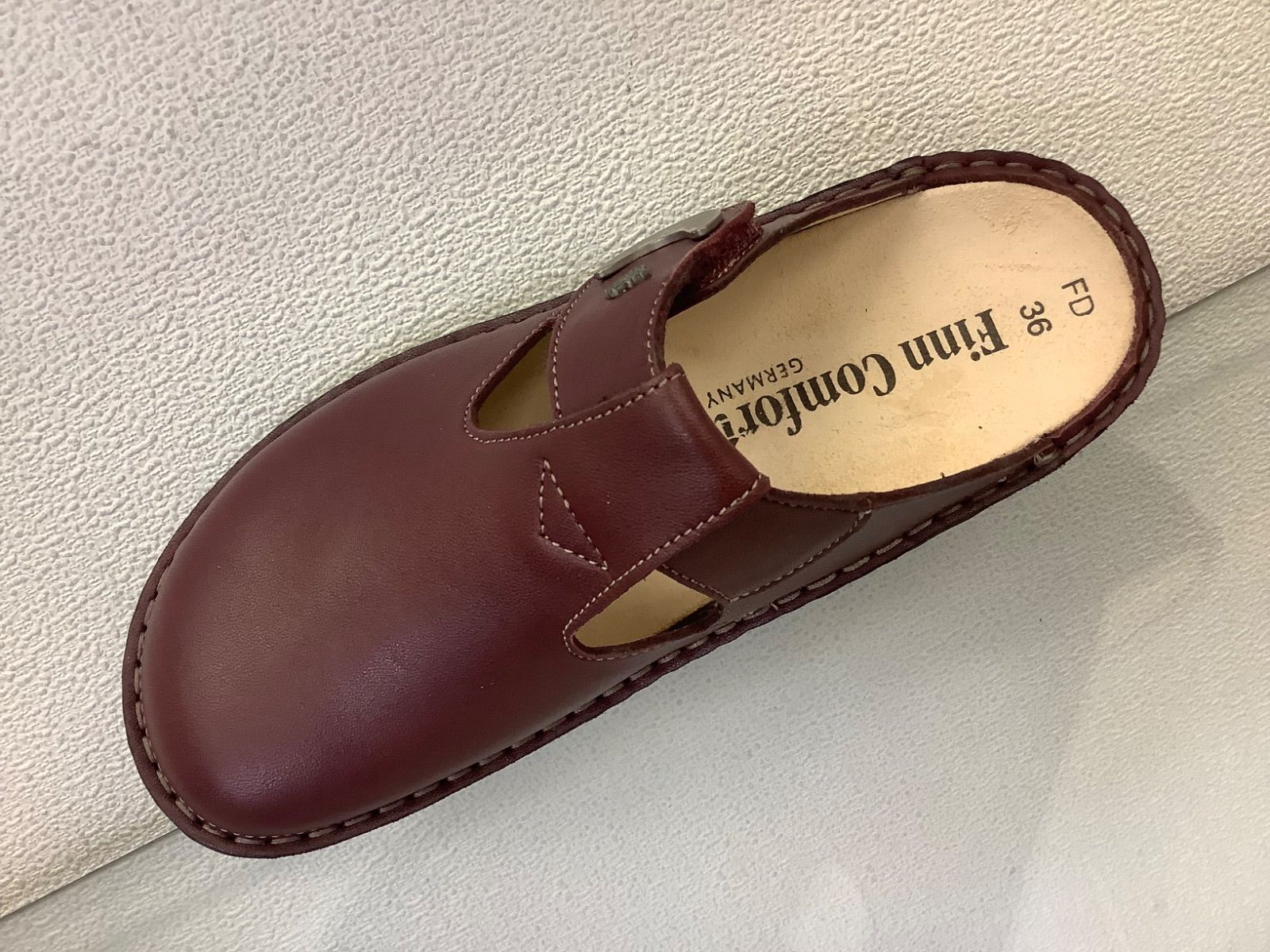 レディースコンフォートシューズフィンコンフォートBELEM2555ボルドー