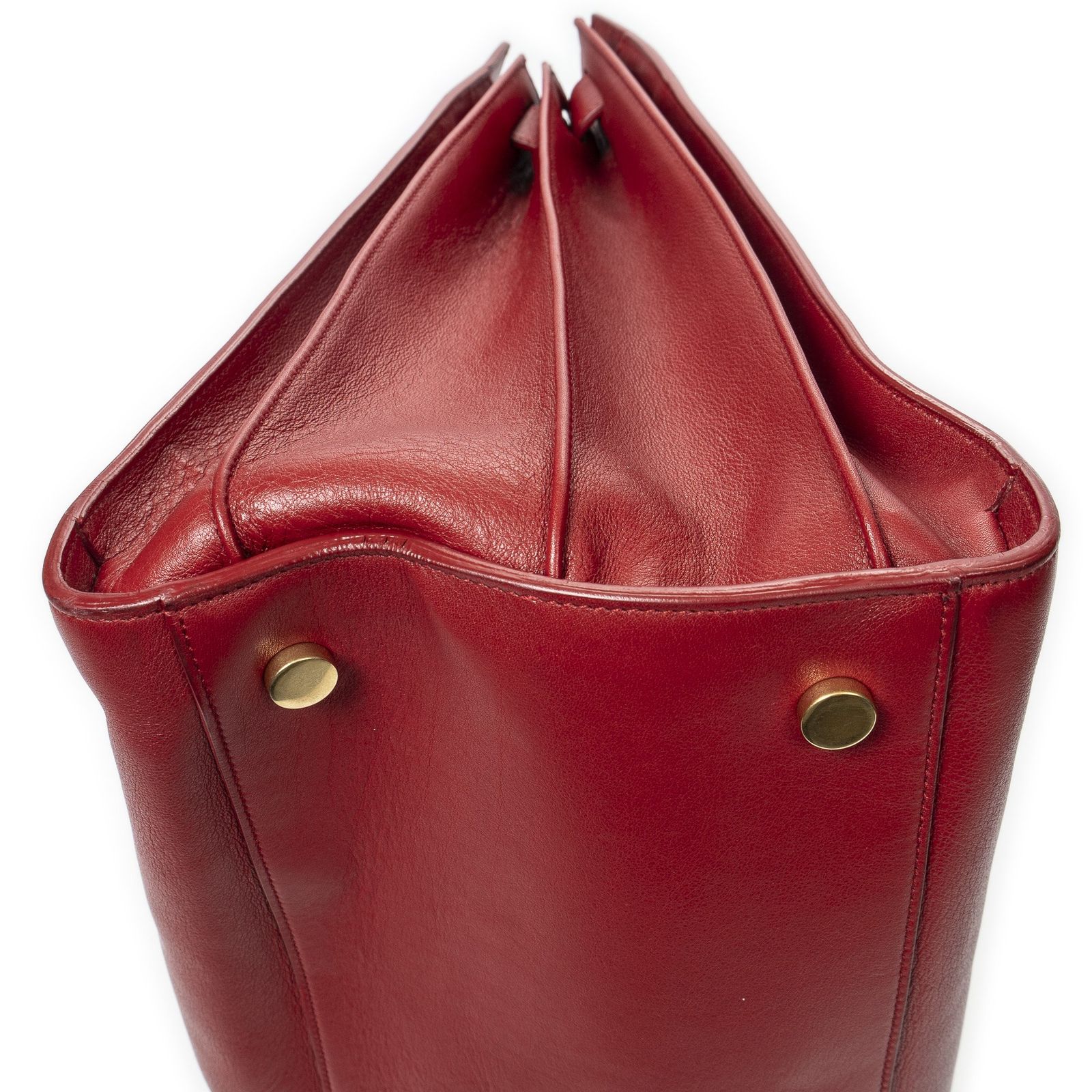 YVES SAINT LAURENT イヴサンローラン大サック ド ジュール赤カーフスキンレザーA NEXPOTALLINN_EU